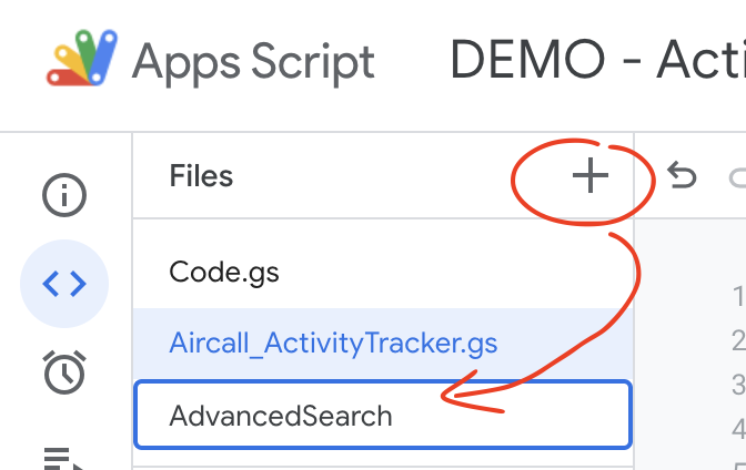 Creating the Advanced Search File in GAS