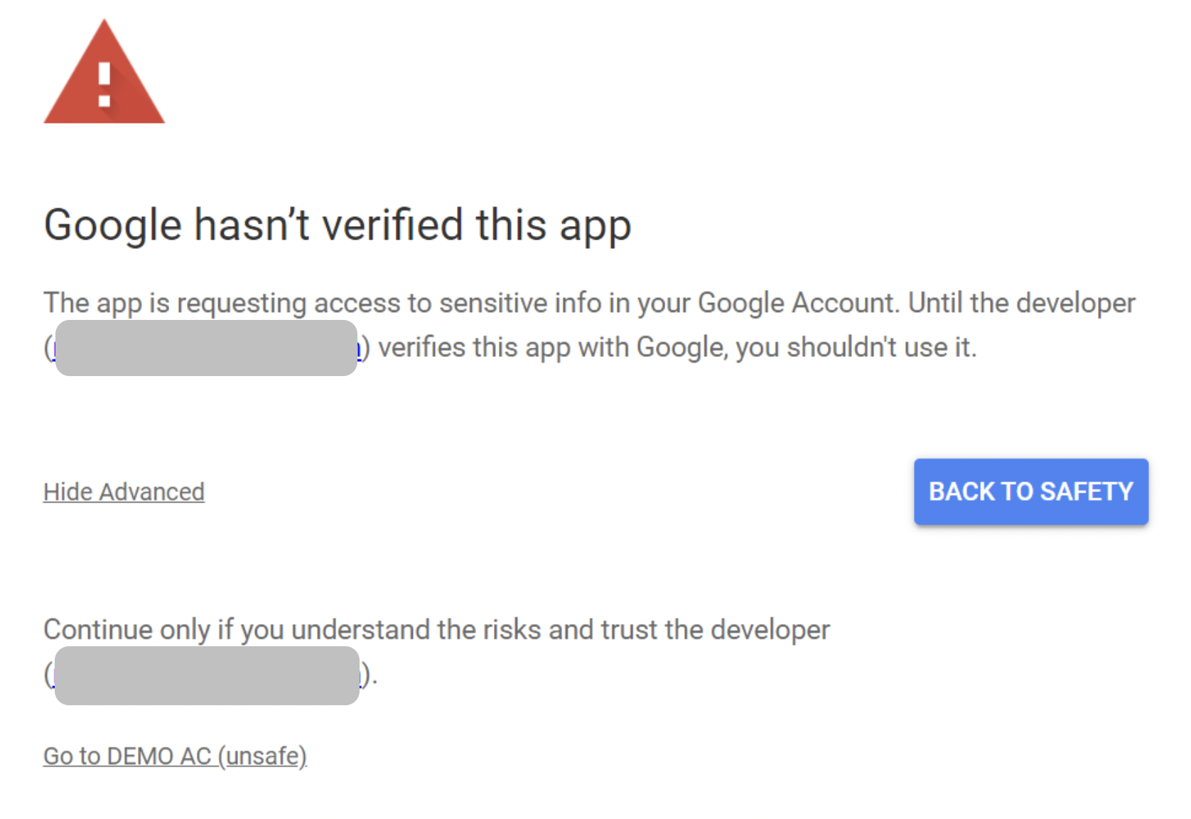 Google Sheets - Verify App