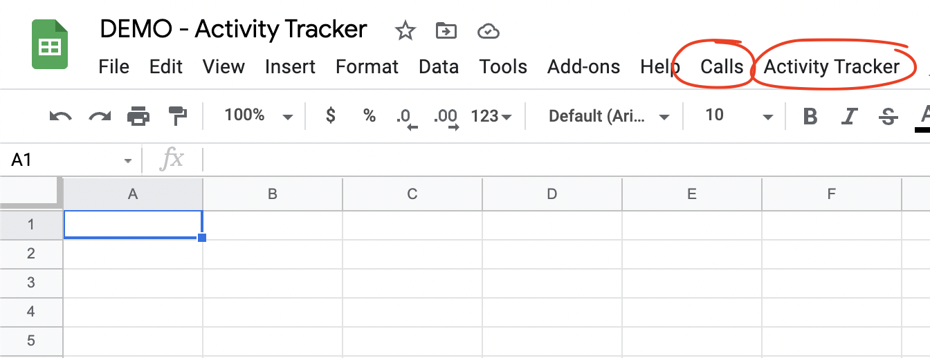 Google Sheets - Custom Menu