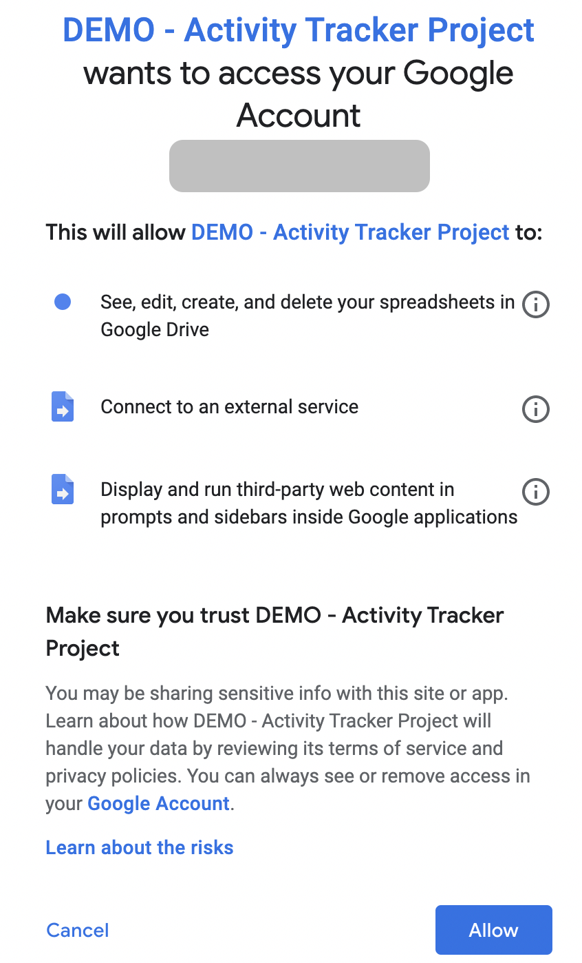 Google Sheets - Permissions